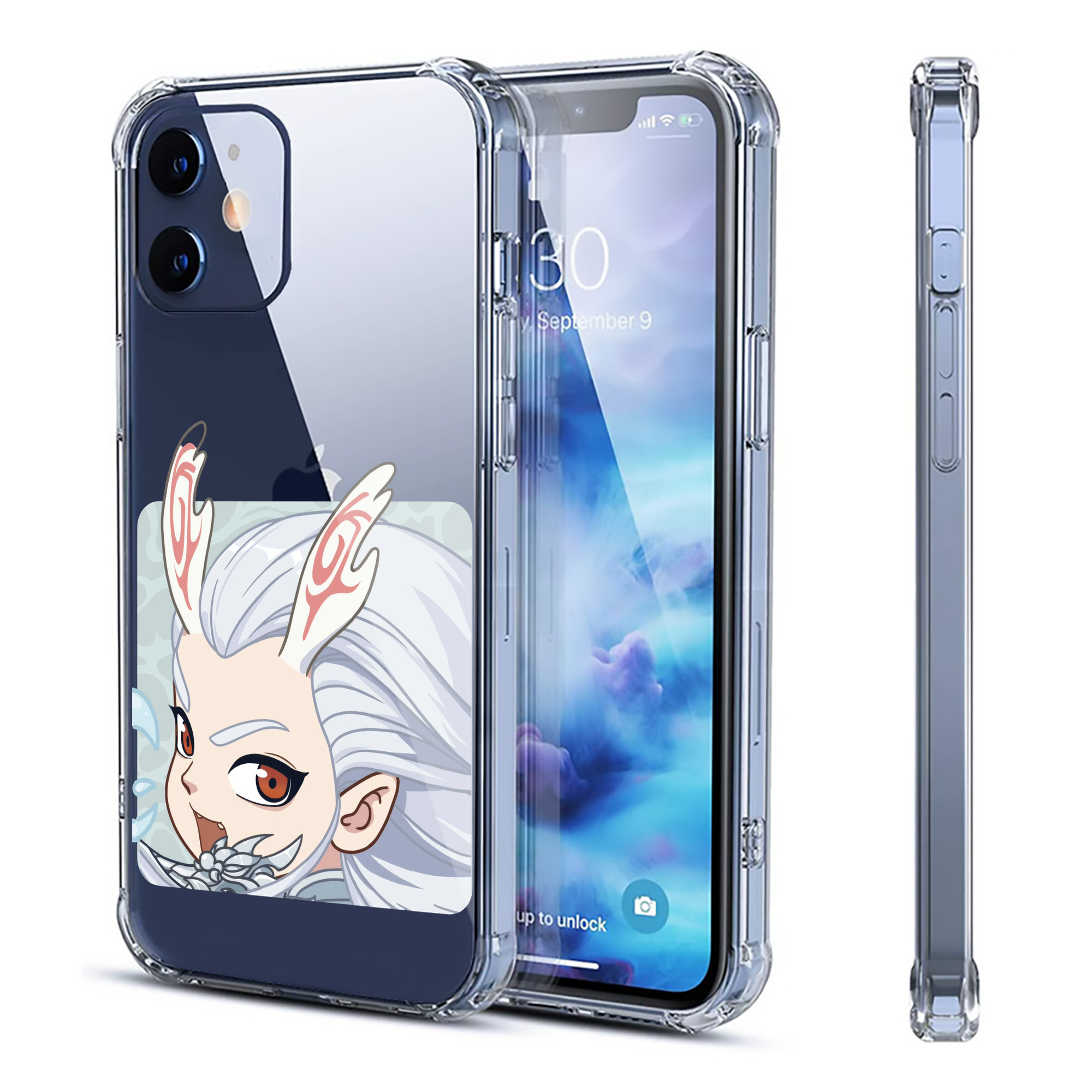 （画像用） Ne Zha 2 ナタ 魔童の大暴れ 【iPhone 12シリーズ対応】透明スマホケース（クリアソフトケース）